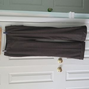 Brown checkered wide leg pants